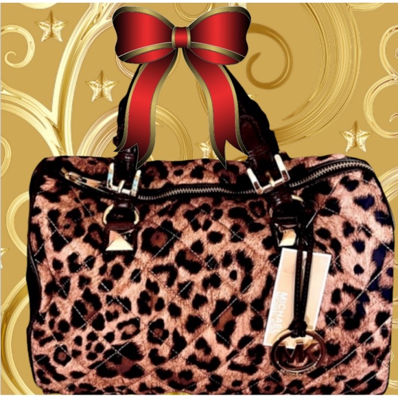 Michael Kors Leopard Satchel - Picture 10 of 13